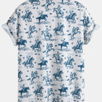 Cowboy Print Button Up Shirt