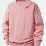 Love Print Relax Fit Sweatshirt