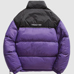 Men's Two-color stand collar zipper Ultralight Down Jacket