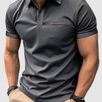 Men's business casual lapel short-sleeved polo