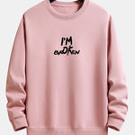 I'm Broken Front And Back Print Relax Fit Sweatshirt