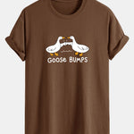 Regular Fit Goose Fist Bump Print Cotton T-Shirt