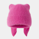 Cozy Knitted Bunny Ears Beanie Hat