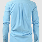 Men's Cargo Pocket Lapel Casual Loose Long Sleeve Shirt