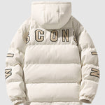 Men's textured cargo pocket Puffer Padded Jacket