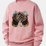 Money Hand Print Relax Fit Sweatshirt