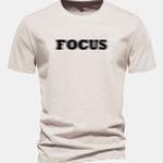Regular Fit Vague Focus Print Cotton T-Shirt