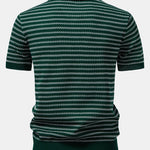 Stripe Knitted Polo Shirt