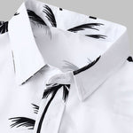 Men's Hawaiian Floral Print Resort Short Sleeve Shirt