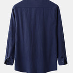 Men's Plain Basic Long Sleeve Shirt