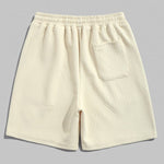 Geometric Jacquard  Drawstring  Shorts