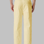 Men's imitation cotton and linen solid color loose casual pants