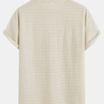 Relax Fit Striped Textured T-Shirt