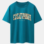 Paisley California Print Drop Shoulder Oversize T-Shirt
