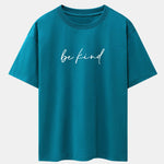 Be Kind Print Drop Shoulder Oversize T-Shirt