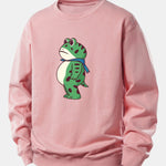 Portland Frog Print Relax Fit Sweatshirt