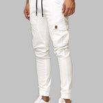 Casual Patchwork Pants with Dual Pockets