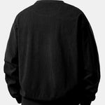 2 In 1 Crew Neck Stretch Corduroy Sweatshirt & Straight Leg Corduroy Pants