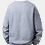 2 In 1 Waffle Notched Collar Sweatshirt & Waffle Pleated Pintuck Straight Leg Pants