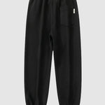 Men's Letter Print Pocket Casual Pants