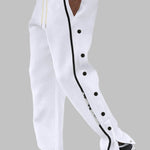 Men's loose straight casual drawstring pants