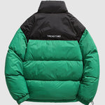 Men's Two-color stand collar zipper Ultralight Down Jacket