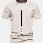 Regular Fit Dream Stripe Print Cotton T-Shirt