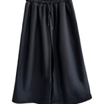 Drawstring Loose Layered Wide-Leg Pants
