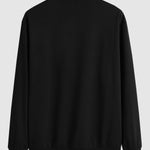 Men's solid color basic round neck casual sweatshirt