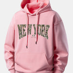 Camouflage New York Print Relax Fit Hoodie