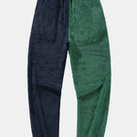 Color Block Teddy Hoodie & Color Block Teddy Jogger Pants