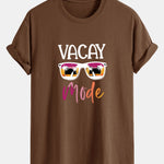Regular Fit Vacay Mode Print Cotton T-Shirt