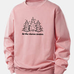 Christmas Tree Print Relax Fit Sweatshirt