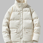Men's corduroy thickened stand collar Puffer Jacket