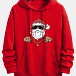 Hip Hop Santa Claus Print Relax Fit Hoodie