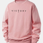 Victory Slogan Print Relax Fit Sweatshirt