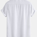Linen Cuban Shirt With Pockets & Straight Leg Linen Pants