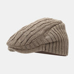 Vintage Knitted Textured Beret Hat