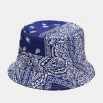 Double Side Reversible Paisley Print Bucket Hat