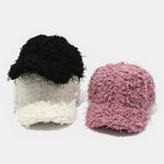 Solid Color Autumn And Winter Plush Fashion Baseball Cap Thick Warm Simple