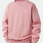 Faith Print Relax Fit Sweatshirt