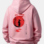 Sunset Samurai Back Print Relax Fit Hoodie