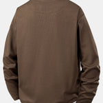 Relax Fit 2 In 1 Notched Collar Textured T-Shirt