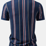 Stripe Crochet Button Up Shirt & Straight Leg Linen Pants