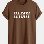 Regular Fit Daddy Print Cotton T-Shirt
