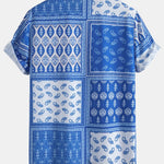 Paisley Border Button Up Shirt & Swim Shorts