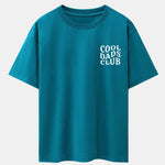Cool Dads Club Print Drop Shoulder Oversize T-Shirt