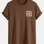 Regular Fit Cool Dads Club Print Cotton T-Shirt