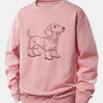 Dog In Boots Print Relax Fit Sweatshirt