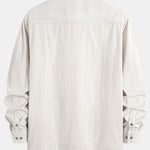 Long Sleeve Corduroy Pocket Button Up Shirt